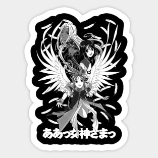 Goddess Sisters (white) Sticker